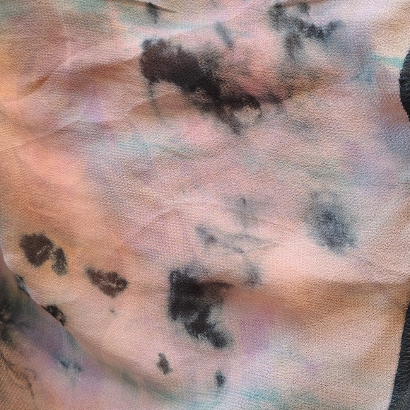 Sterling Styles Multicolor Silk Kimono Duster Patchwork XL 3/4 Sleeve Colorful - Picture 10 of 14